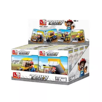 Конструктор"Строительная техника"8шт в дисплее SLUBAN М38-В0377