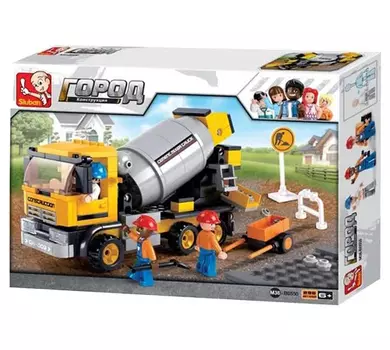 Конструктор "Строительная техника.Бетоновоз"(296дет) SLUBAN М38-В0550