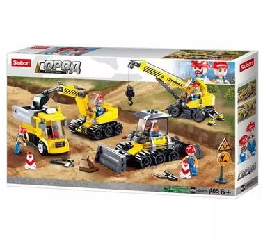 Конструктор Стройка (465 дет.) в коробке M38-B0810