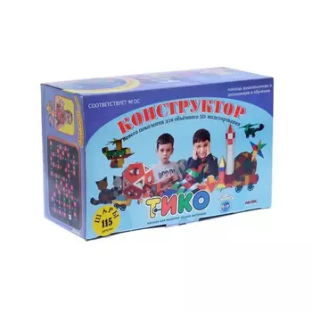 Конструктор ТИКО "Шары" 115 деталей в цветной коробке Рантис 310