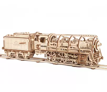 Конструктор UGears Локомотив с тендером 70012
