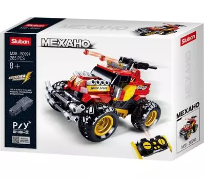 Конструктор "Внедорожник" 265 деталей на РУ в коробке