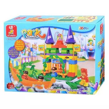 Конструктор "Водный аттракцион" (54дет) в коробке SLUBAN M38-B6025
