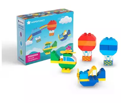 Конструктор "Воздушные суда" 26 деталей "Играй,создавай" Нордпласт 480616