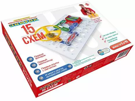 Конструктор Знаток 15 схем арт.ZP-70818
