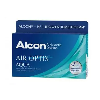 Контактные линзы Alcon Air Optix Aqua, 3 шт, R:8,6 D:-06,00