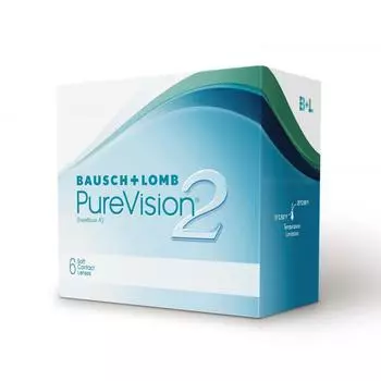 Контактные линзы Bausch&amp;Lomb PureVision 2, 6 шт, R:8,6 D:-04,50