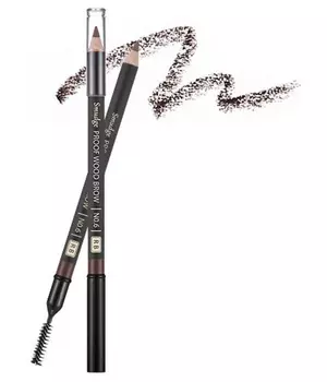 Контурный карандаш для бровей MISSHA Smudge Proof Wood Brow (Red Brown)