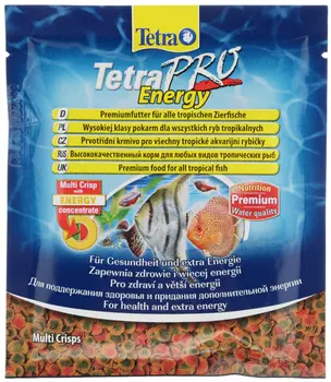 Корм для рыб Tetra Pro Energy Crisps 12 гр (sashet) корм-чипсы для дополнительной энергии 149335
