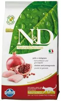 Корм сухой Farmina N&amp;D PRIME для кошек стерилизованных курица с гранатом 5 кг