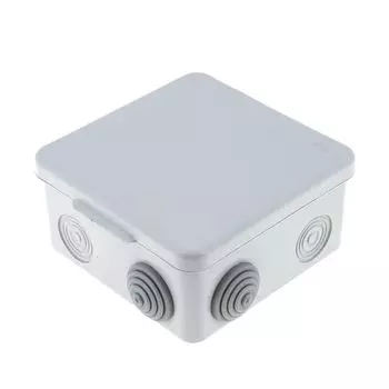 Коробка распаячная КМР-030-031 наружная с крышкой 80х80х50 АБС 7 мембранных вводов IP54 EKF plc-kmr-030-031