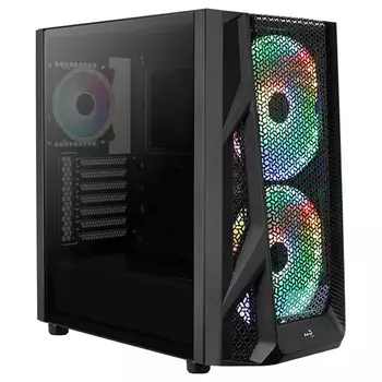 Корпус AeroCool AirHawk Duo-G-BK-v1 (ACCM-PB19033.11) черный