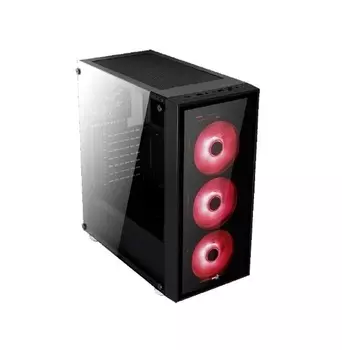 Корпус AeroCool Midi Tower Quartz Red