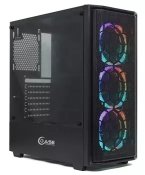 Корпус Powercase Alisio Mesh M3 ARGB Tempered Glass (CASMB-A3) Black