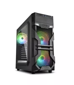 Корпус Sharkoon VG7-W RGB led черный
