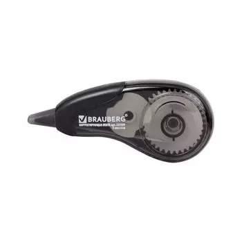 Корректирующая лента BRAUBERG Design One, 5 мм х 6 м, черный корпус, в блистере, 225589, (12 шт.)