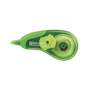 Корректирующая лента BRAUBERG Design One, 5 мм х 6 м, зеленый корпус, в блистере, 225590, (12 шт.)