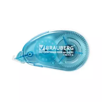 Корректирующая лента BRAUBERG Maxi, увеличенная длина 5 мм х 25 м, белый/синий корпус, блистер, 225592