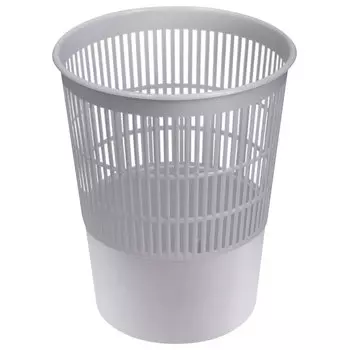 Корзина для бумаг, 14 л, сетчатая, серая, СТАММ, КР52, (3 шт.)