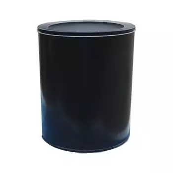Корзина металлическая для мусора ТИТАН, 16 литров, цельная, черная, оцинкованная сталь, 416