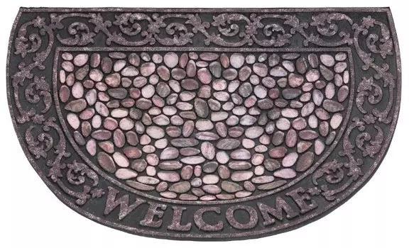 Коврик придверный КАМЕШКИ WELCOME 89х56см ATTRIBUTE MAT