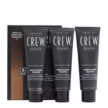 Краска для седых волос Аmerican Сrew Precision Blend Ср.пепельный 5/6 3*40мл