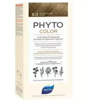 Краска для волос Phytosolba Phyto Color Светлый золотистый блонд 8.3