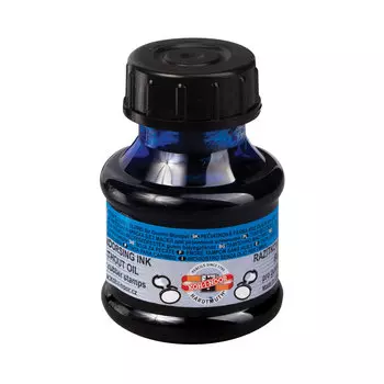 Краска штемпельная KOH-I-NOOR, синяя 50 мл, на водной основе, 14250300000