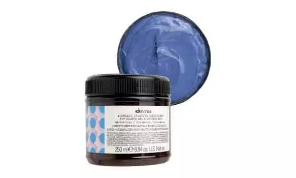 Креативный кондиционер Davines Alchemic для осветленных и натуральных блондов оттенок "приглушенный синий" 250 мл