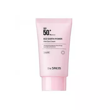 Крем-база с каламиновой пудрой The Saem Eco Earth Pink Sun Base 50 г