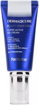 Крем BB с лифтинг-эффекто FarmStay Derma Cube Plant Stem Cell Super Active BB #13 60гр