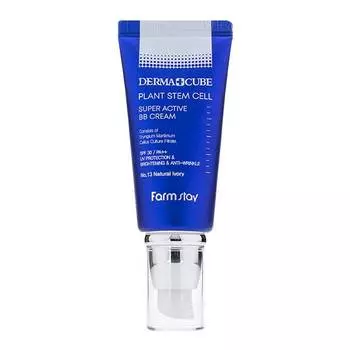 Крем BB с лифтинг-эффектом FarmStay Derma Cube Plant Stem Cell Super Active BB #21 60гр