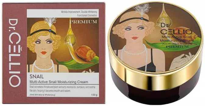 Крем для лица Dr. CELLIO Multi Active Snail Moisturizing Cream