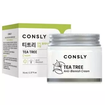 Крем для проблемной кожи с экстрактом чайного дерева, 70мл, Consly Consly Tea Tree Anti-Blemish Cream, 70ml