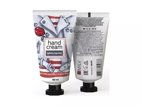 Крем для рук Milv защитный с пчелиным воском 40 мл Вишневый цветок