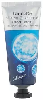 Крем для рук с коллагеном укрепляющий FarmStay Visible Difference Collagen Hand Cream