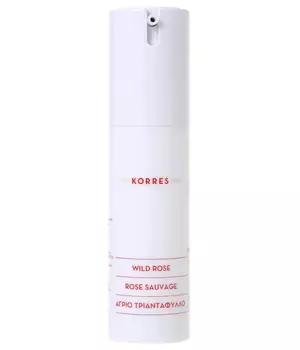 Крем дневной увлажняющий для ровного тона и коррекции первых морщин для жирной кожи Korres Дикая Роза 30 мл