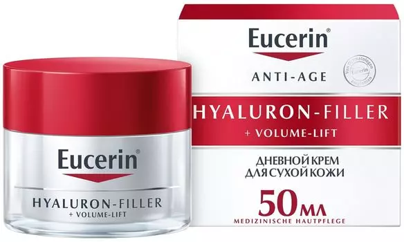 Крем Eucerin Hyaluron-Filler + Volume-Lift для дневного ухода за сухой кожей, 50 мл