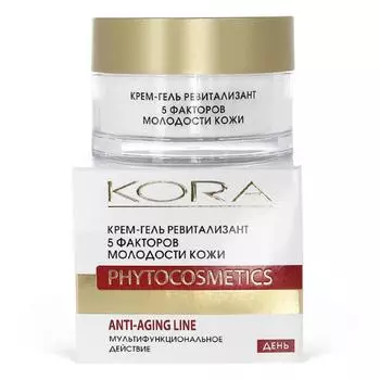 Крем-гель для лица Кора Ревитализант 5 факторов молодости кожи, 50 мл
