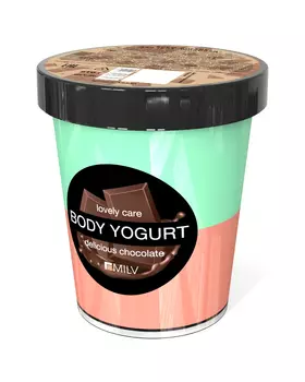 Крем-йогурт двухцветный Milv Шоколад 210г