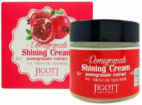 Крем с экстрактом граната для яркости кожи Jigott Pomegranate Shining Cream