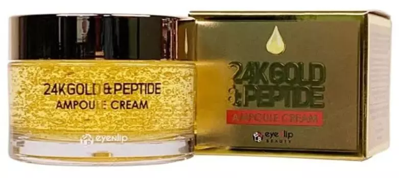 Крем с пептидами и золотом 24k Eyenlip Gold &amp; Peptide Ampoule Cream 50g