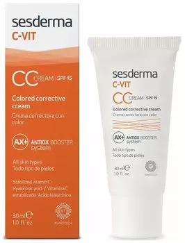 Крем SESDERMA C-VIT CC Cream корректирующий тон кожи, 30 мл.