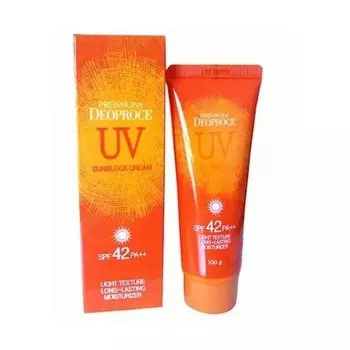 Крем солнцезащитный для лица и тела Premium Deoproce UV Sunblock Cream SPF42 100g