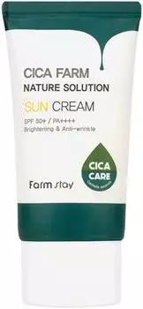 Крем восстанавливающий солнцезащитный FarmStay Cica Farm Nature Solution Sun Cream SPF50+/PA+++ 50g