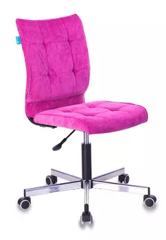 Кресло Бюрократ CH-330M/LT-15 без подлокотников малиновый