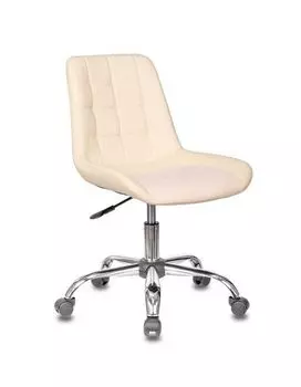 Кресло Бюрократ CH-350SL/IVORY светло-бежевый искусст.кожа/ткань крестовина хром