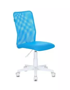 Кресло детское Бюрократ KD-9/WH/TW-55 голубой TW-31 TW-55 сетка/ткань (пластик белый)