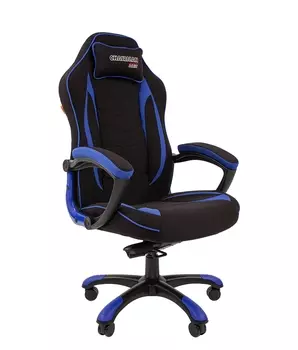 Кресло игровое Chairman game 28 черный/синий
