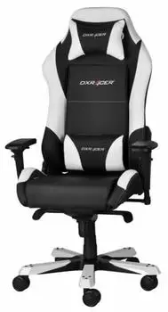 Кресло компьютерное DXRacer Iron чёрно-белое (OH/IS11/NW)